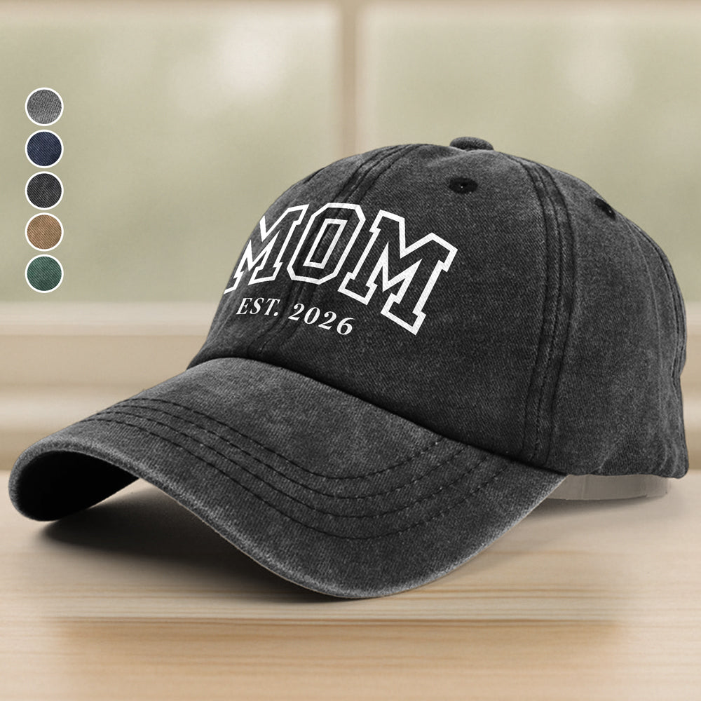 Personalized Dad Mom Washed Denim Baseball Cap TH10 898759