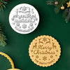 Custom Family Name Merry Christmas Cookie Stamp CH07 899844