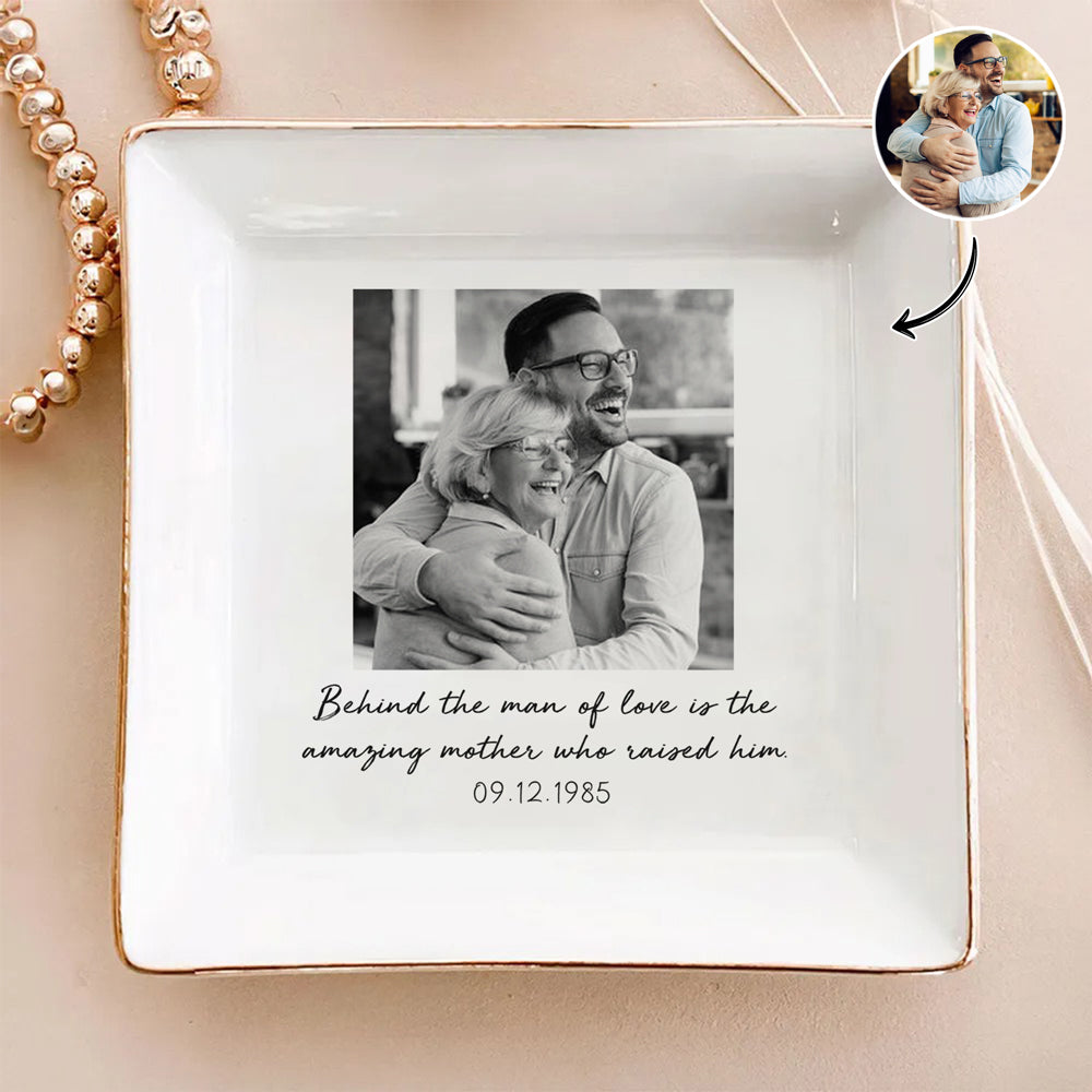 Custom Photo Love You Mom Jewelry Dish Gift For Mom LM32 899123