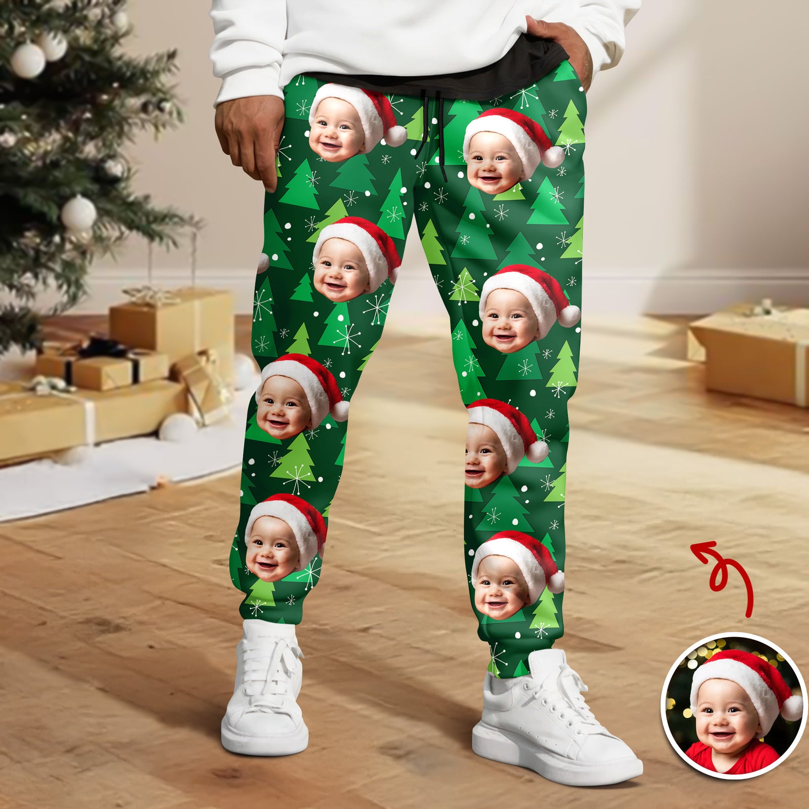 Custom Photo Kid Family Personalized Christmas Sweatpants HA75 892980