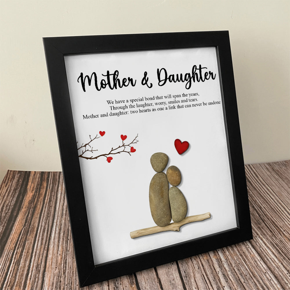 Personalized Mother & Son Pebble Art Picture Frame Heartfelt Gift for Mom TH10 898873