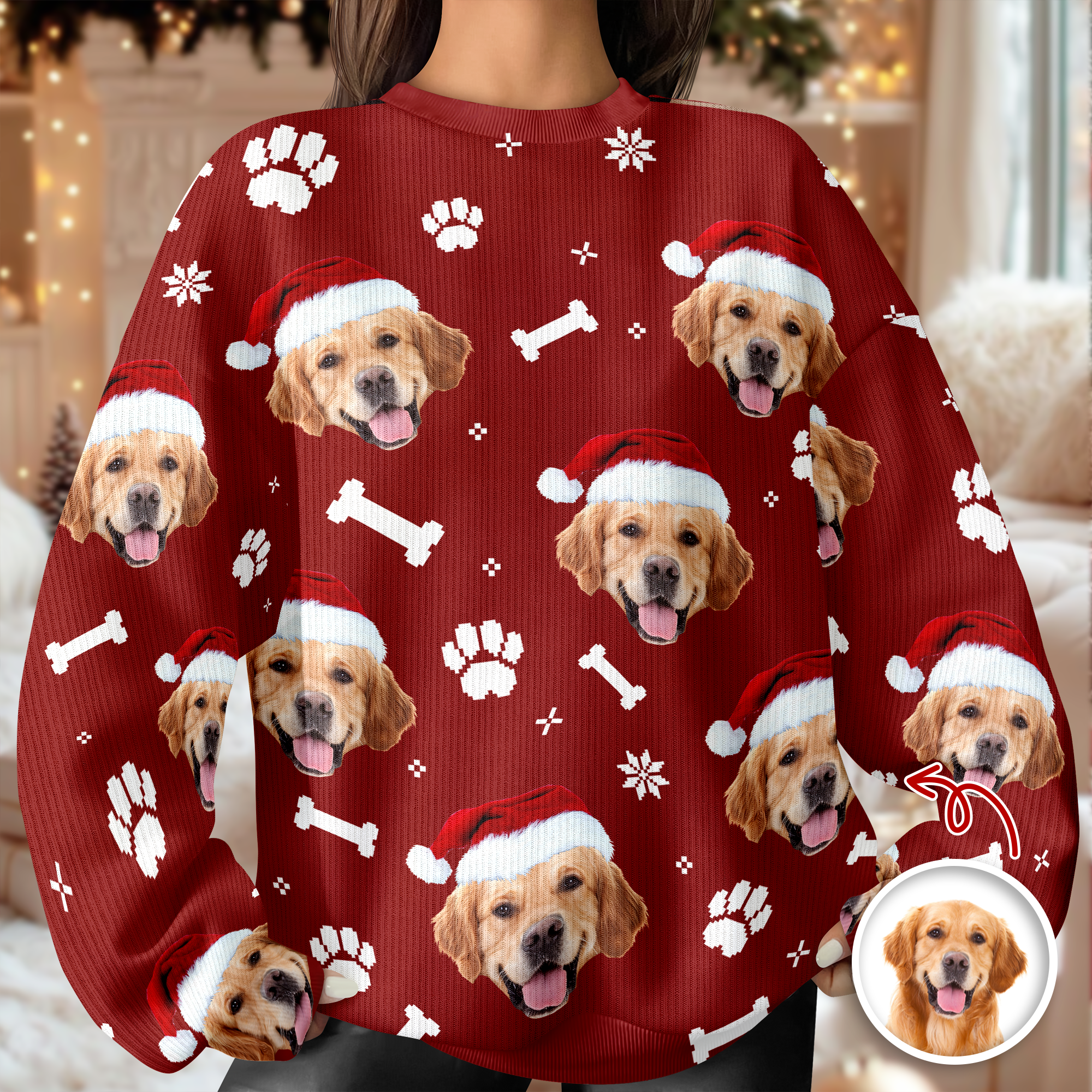 Custom Funny Dog Face Ugly Sweater Gift For Dog Lovers HA75 897524