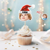 Custom Photo Christmas Party Cupcake Toppers LM32 895533