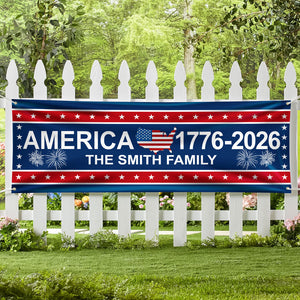 America 1776-2026 USA 250 Years Birthday Freedom American Map Patriotic Banner HA75 898782