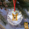 Custom Photo You Left Paw Prints In Our Hearts Personalized Glass Ornament Gift For Dog Lovers CH07 896392