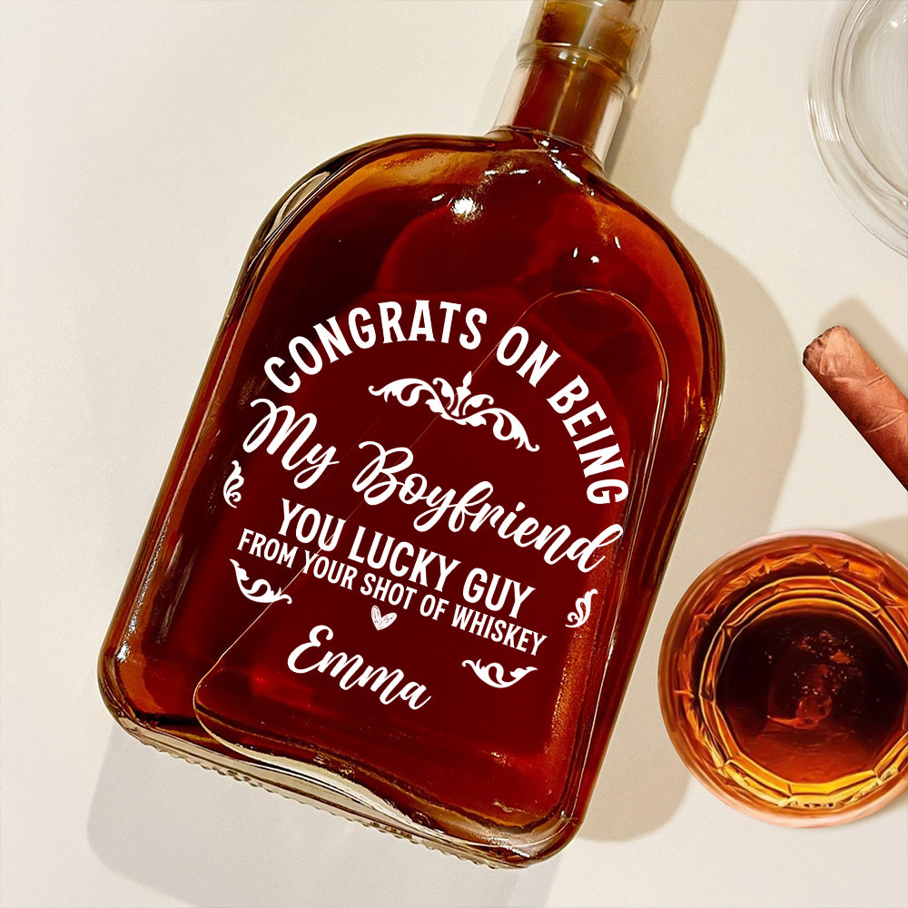 Congrats On Being My Husband Whiskey Bottle TH10 894045