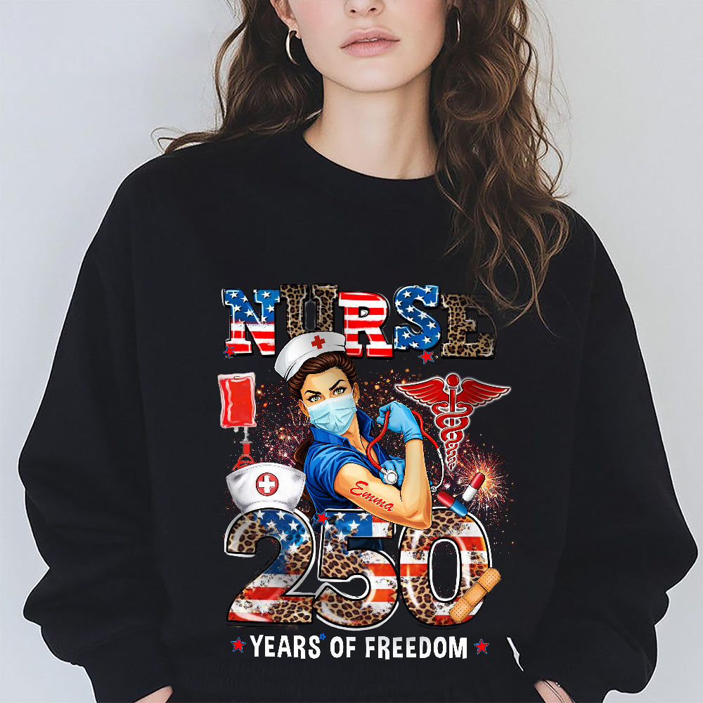 Nurse America 250 Years Of Freedom Dark Shirt TH10 898717