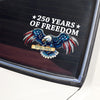 250 Years Of Freedom Patriotic Eagle We The People Car Window Decal Sticker HA75 920646