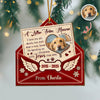 Custom Dog Photo A Letter From Heaven Sympathy Memorial Wooden Ornament LM32 895889