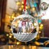 Custom Photo Golf Friends Christmas Acrylic Ornament HA75 897132