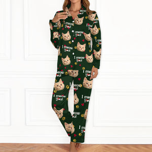 Custom Photo I Woof/Meow You Pajamas Gift For Pet Lovers HO82 894412