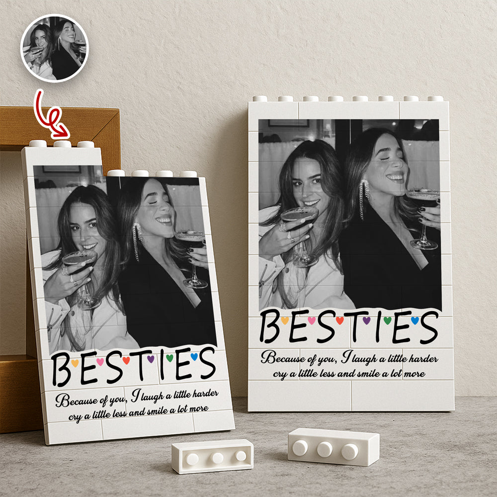 Custom Photo Bestie Building Brick Blocks - Personalized Gift for Best Friends CH07 910344