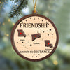 Always Under The Same Sky - Personalized 2-Layered Wooden Ornament Gifts For Besties CH07 899336