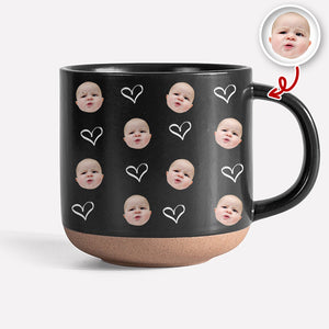 Custom Cute Kid Face Photo Pottery Mug CH07 910022