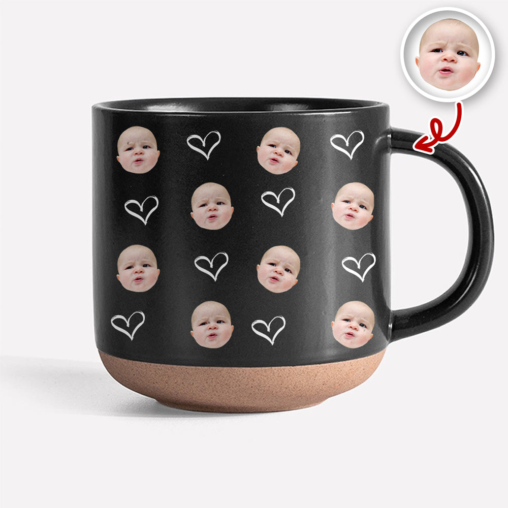 Custom Cute Kid Face Photo Pottery Mug CH07 910022