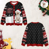Custom Dog Photo Christmas Pattern Cardigan Christmas Gift HA75 898174