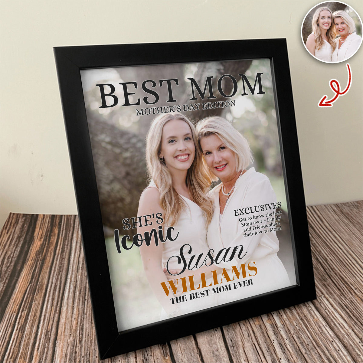 Custom Photo Best Mom Picture Frame, Mother Day Gift CH07 910670