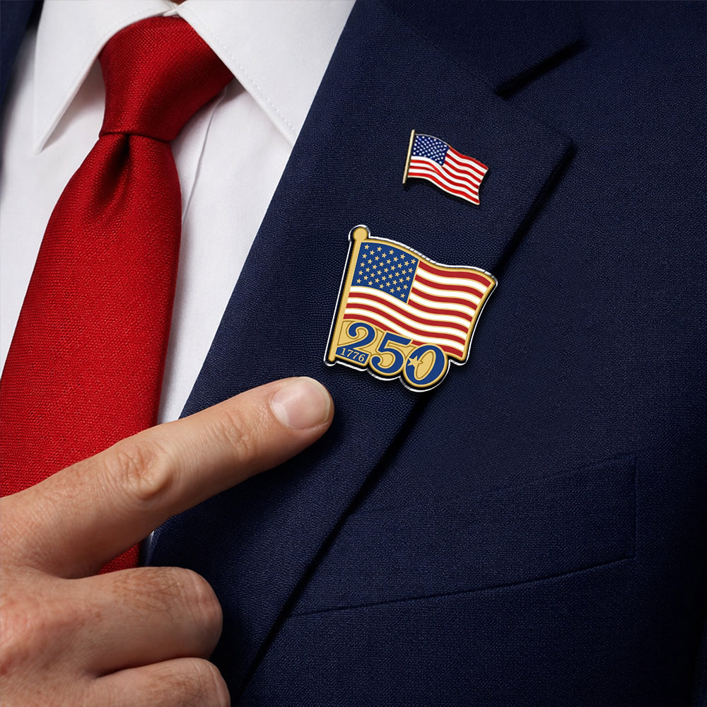 US Flag 250th Acrylic Pin TH10 169319