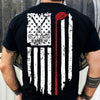 Personalized Name American Flag Golf Back Personalized Back Side Dark Shirt HA75 898632