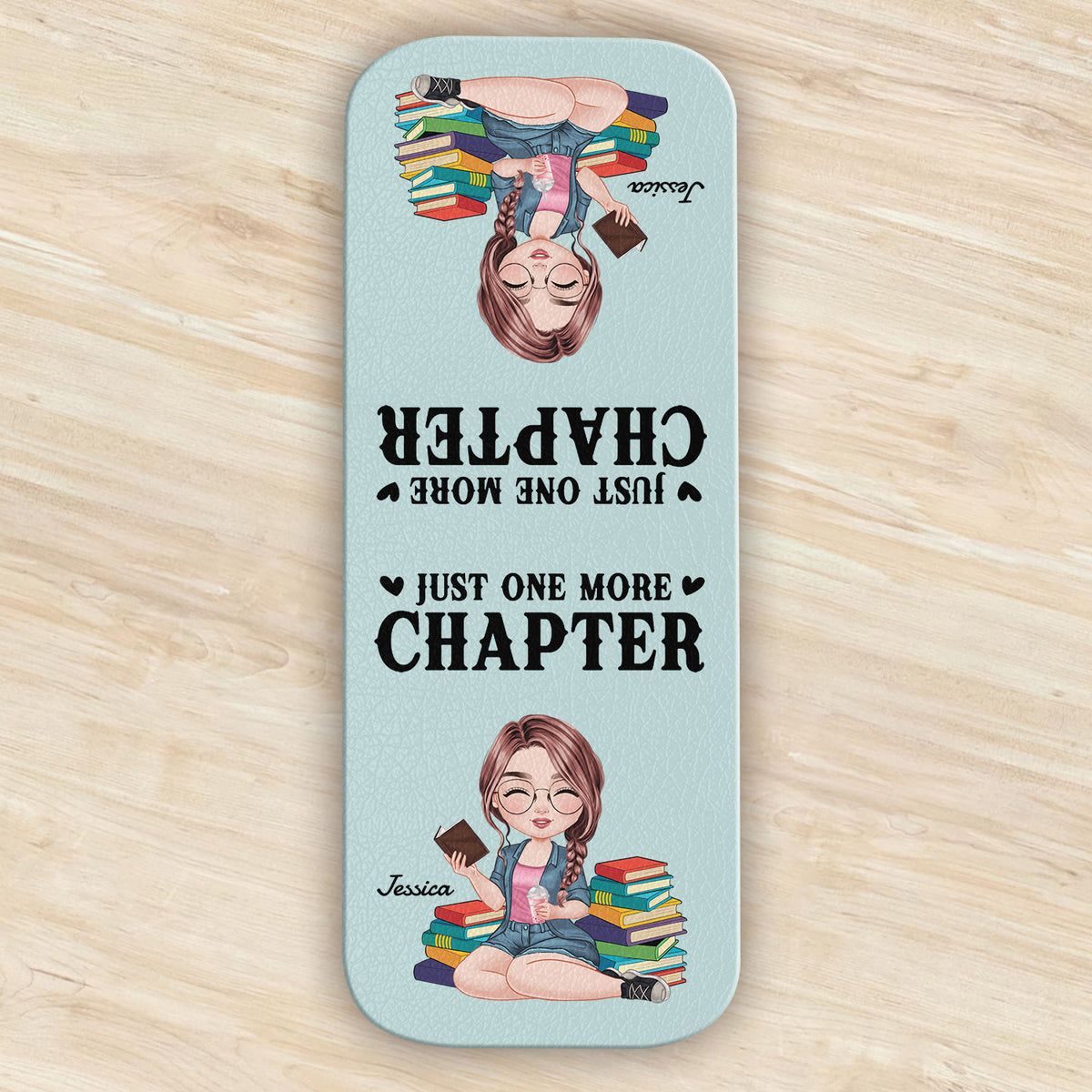 Just One More Chapter Personalized Leather Magnetic Bookmark Gifts For Book Lovers CH07 899522