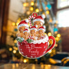Personalized Gingerbread Family Acrylic Ornament LM32 895797