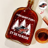 Custom Car Photo Oh What Fun It Is To Ride Whiskey Bottle HA75 898146