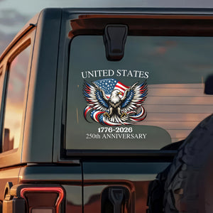United States 1776-2026 250th Anniversary Patriotic Car Window Decal Sticker HA75 898768
