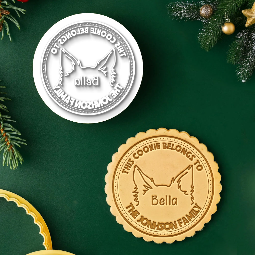 Personalized This Cookie Belongs To Dog Cookie Stamp HO82 900582