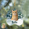 Custom Photo Cat Paw Shaped Acrylic Ornament Christmas Gift For Cat Lovers HA75 897062