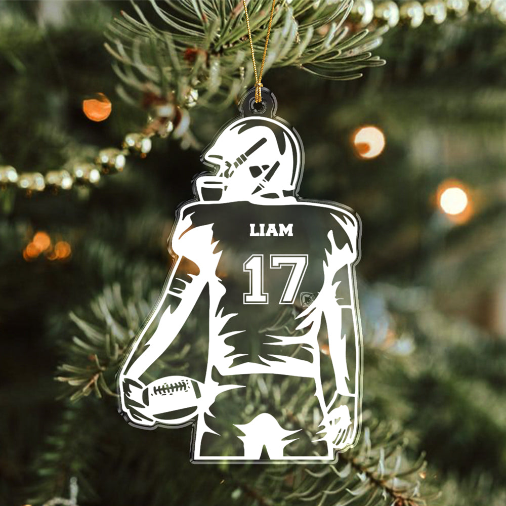 Personalized Football Player Acrylic Ornament Football Team Gift CH07 896622