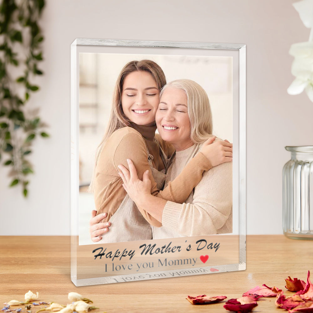 Custom Family Photo Acrylic Block Plaque – Personalized Gift for Mother’s Day, Father’s Day, Photo Keepsake LM32 899433