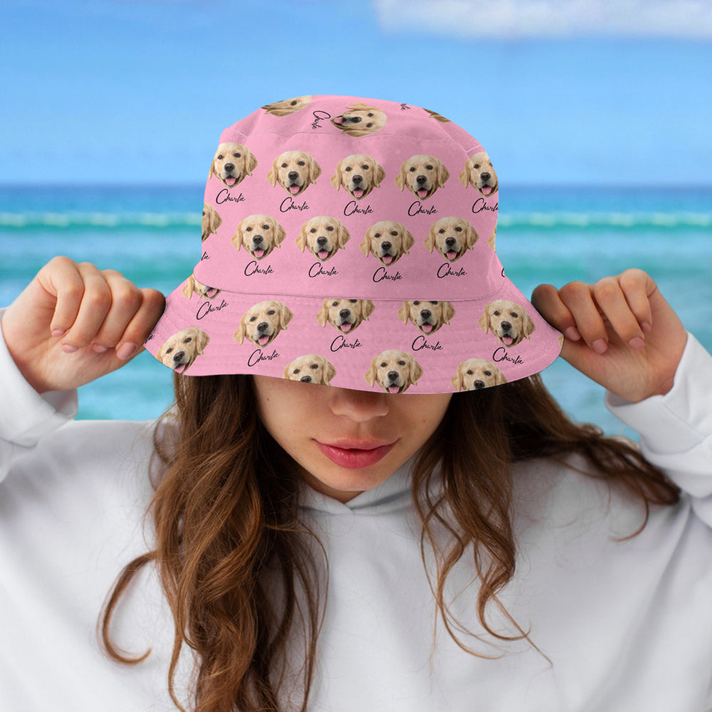 Custom Pet Photo Bucket Hat - Personalized Gift For Pet Lovers TH10 169465