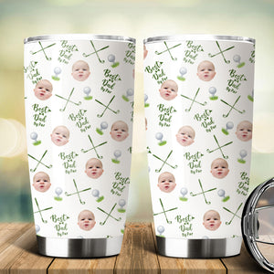 Custom Photo Best Dad By Par For Sport Players Fat Tumbler TH10 894133