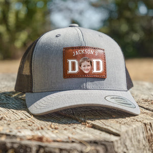 Custom Cute Kid Photo Dad Leather Patch CH07 895996