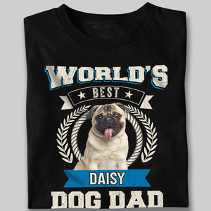 Custom Photo World's Best Dog Dad Dark Shirt CH07 896026