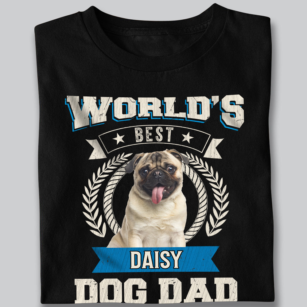 Custom Photo World's Best Dog Dad Dark Shirt CH07 896026