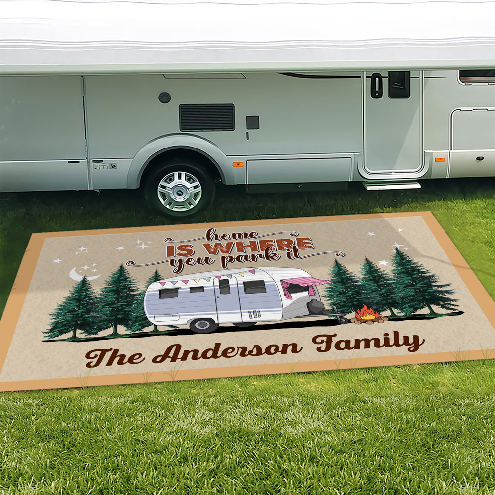 The Best Memories Are Made Camping Personalized Camping Patio Rug, Patio Mat CH07 896192
