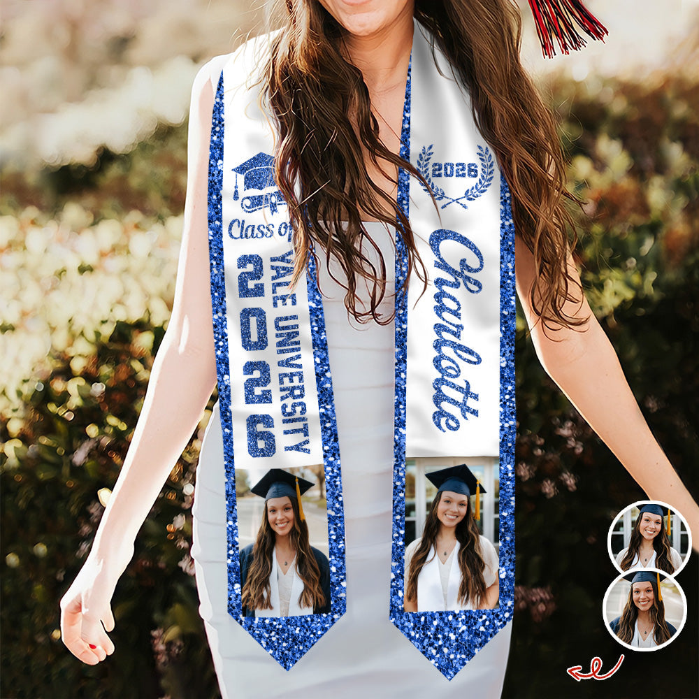 Custom Photo Class of 2026 Graduation Stole HO82 901516