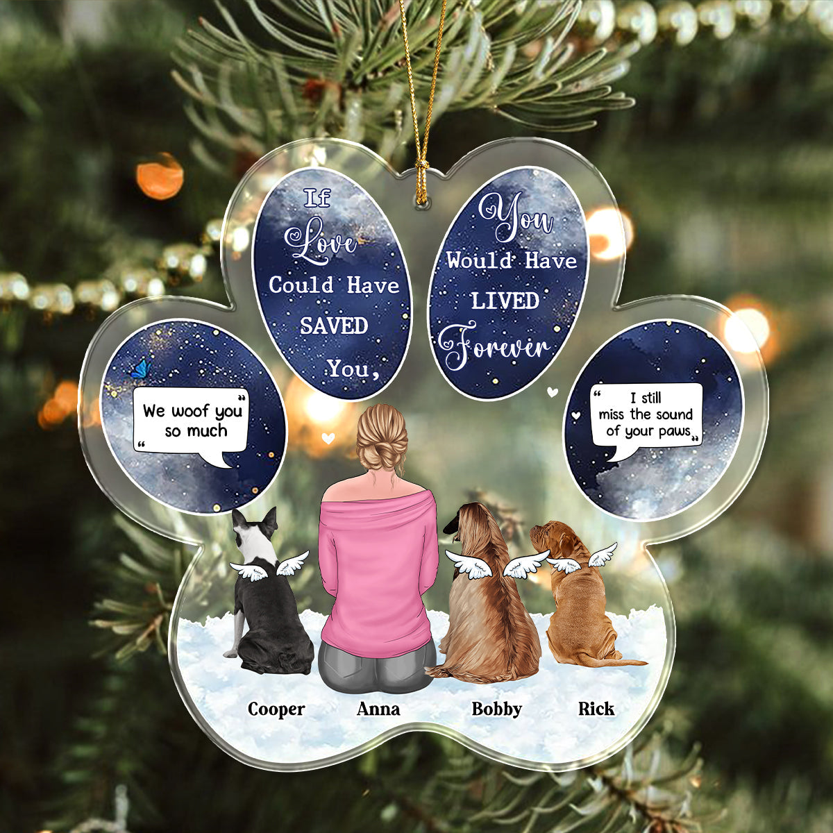 You Were My Favorite Hello And Hardest Goodbye - Personalized Custom Shaped Acrylic Ornament LM32 895915
