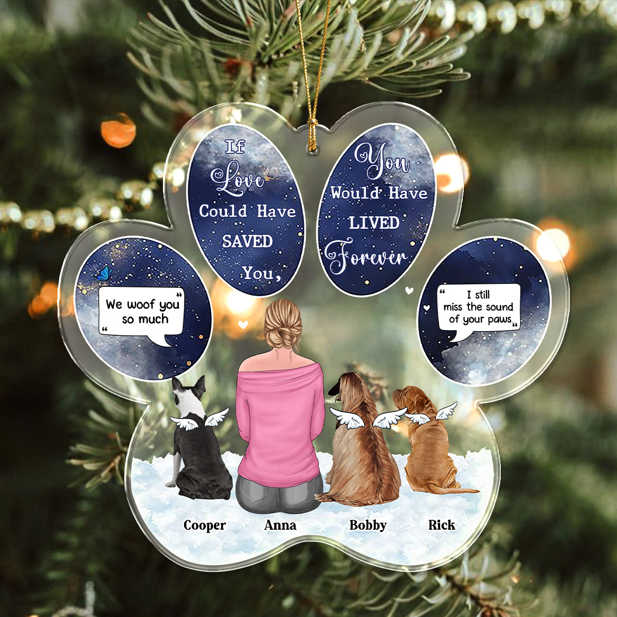 You Were My Favorite Hello And Hardest Goodbye - Personalized Custom Shaped Acrylic Ornament LM32 895915