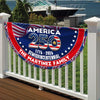 Custom Family Name America 250 1776–2026 Semiquincentennial Non-Pleated Fan Flag CH07 910450