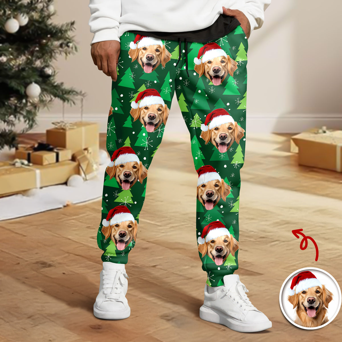 Custom Photo Dog Personalized Christmas Sweatpants HA75 892982