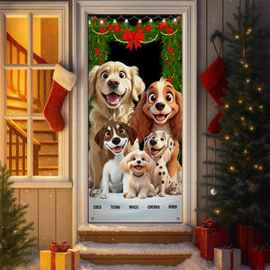 Personalized Dog Clipart Door Cover For Dog Lover TH10 896565