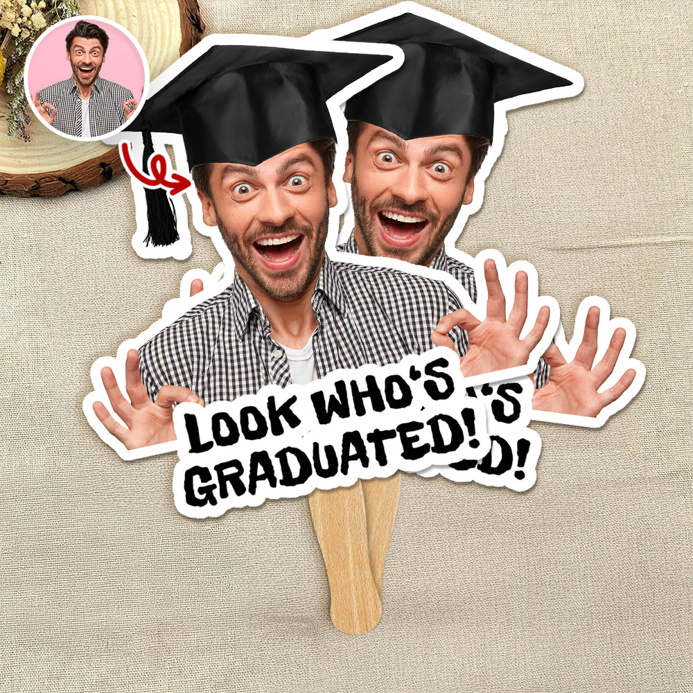 Custom Graduation Photo I Did It Face Fan Class Of 2026 HO82 901926