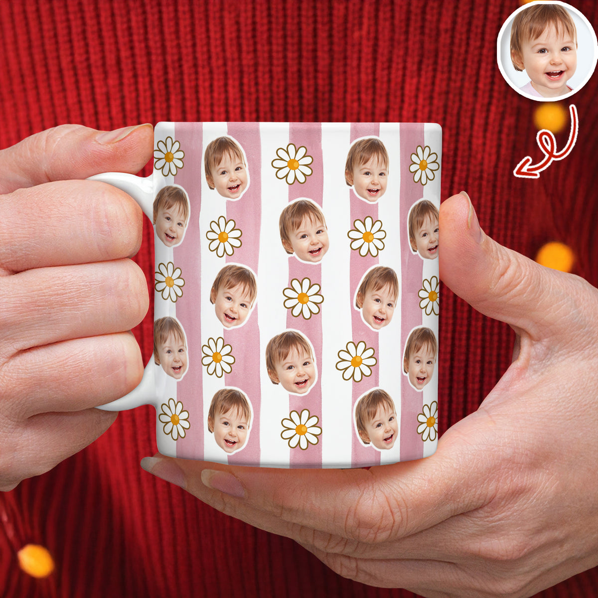 Custom Photo Mug Gift for Family, Couple, Valentine Gift HO82 901074