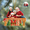 Custom Family Photo Our Christmas Tree Cake Personalized Acrylic Ornament CH07 899708