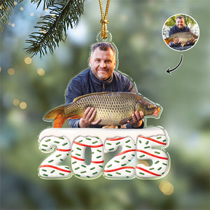 Custom Photo Acrylic Ornament Personalized Christmas Gifts For Fishing Lovers HA75 897866