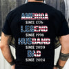 Personalized America Since 1776 Legend Husband Dad Since Custom Back Dark Shirt TH10 898951