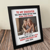 Custom Photo To My Daughter Happy Mother's Day Personalized Picture Frame CH07 895750