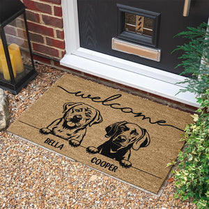 Personalized Dog Welcome Coir Doormat Gift For Dog Lovers TH10 896887